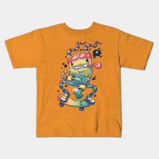 Hipster monster Kids T-Shirt